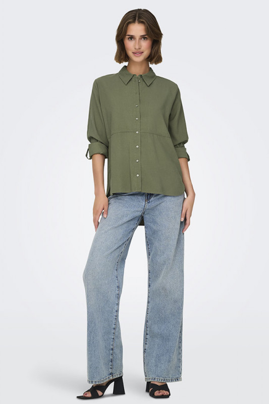 Chemise Olli kaki JDY col classique