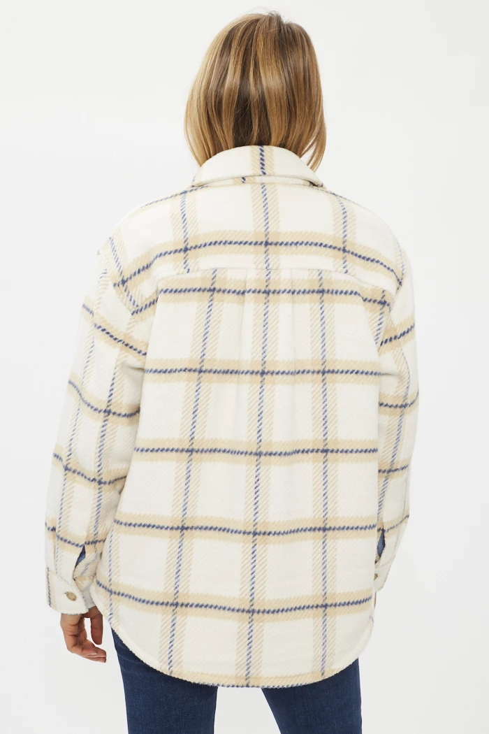 Veste Polaire à Carreaux Rabbit Running - Taille S - Banane Pâle, Pour Homme - Neuve Avec étiquette