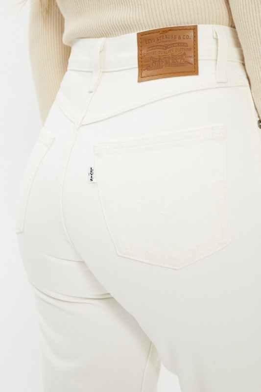 Jeans mom 80's blanc levi's