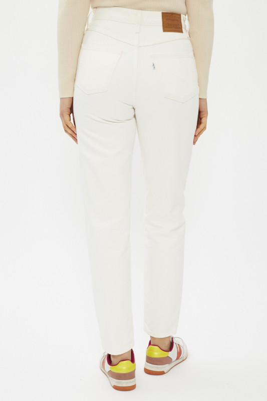 Jeans mom 80's blanc femme levi's