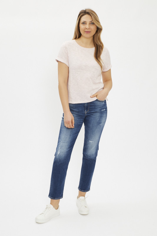 T-shirt rose Margot en coton flammé levi's