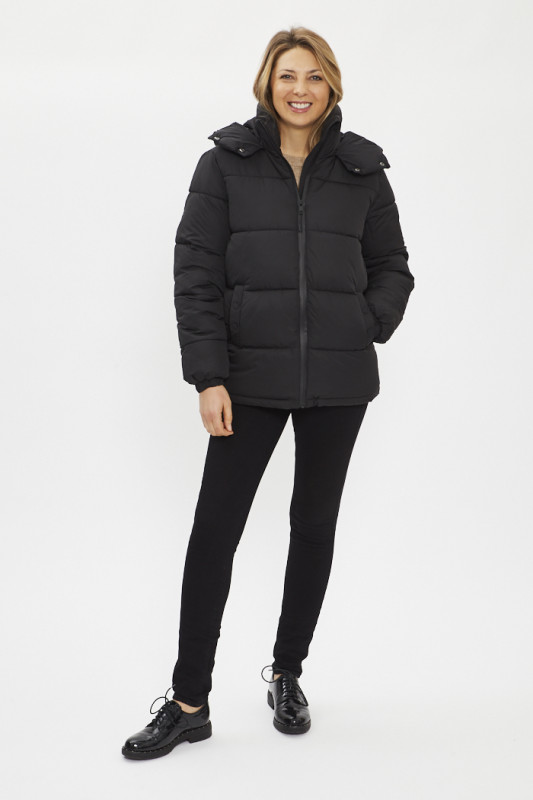 Doudoune matelassée noire JDY