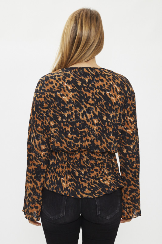 Cache coeur Sienna imprimé léopard