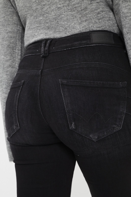 Jeans pulp regular taille haute noir LTC