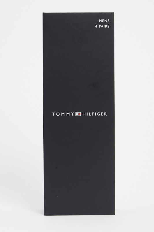 coffret de 4 paires de chaussettes bleu marine fantaisie homme Tommy Hilfiger