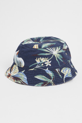 Bob fantaisie bleu à fleurs homme