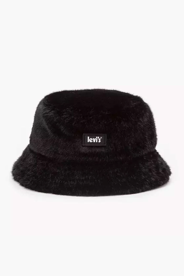 Chapeau En Fausse Fourrure Noire - Occasion