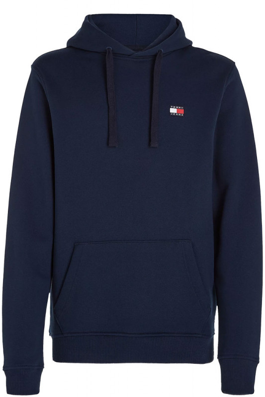 Sweat à capuche bleu marine Badge Tommy