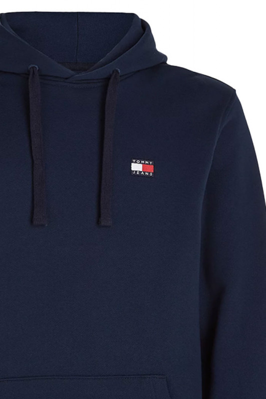 Sweat à capuche bleu marine Badge Tommy homme