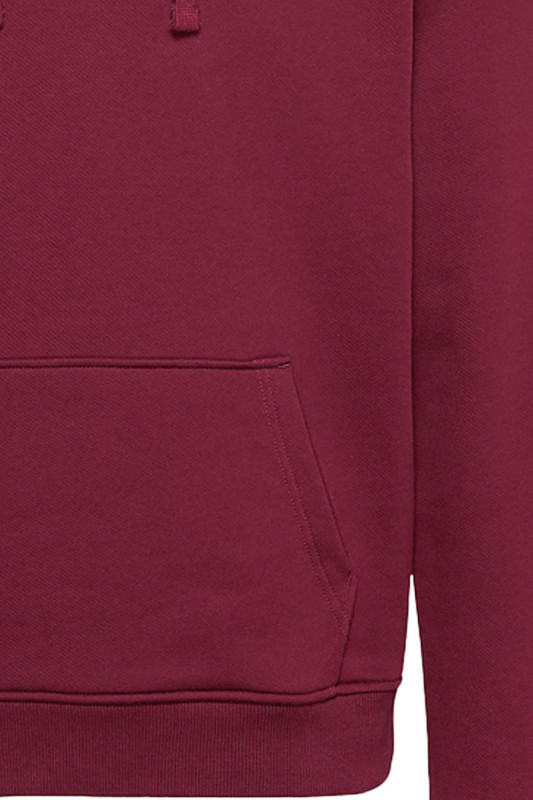 Sweat à capuche bordeaux Badge Tommy homme Tommy Hilfiger