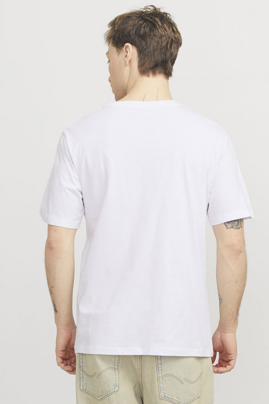 T-shirt Cyber graphic blanc