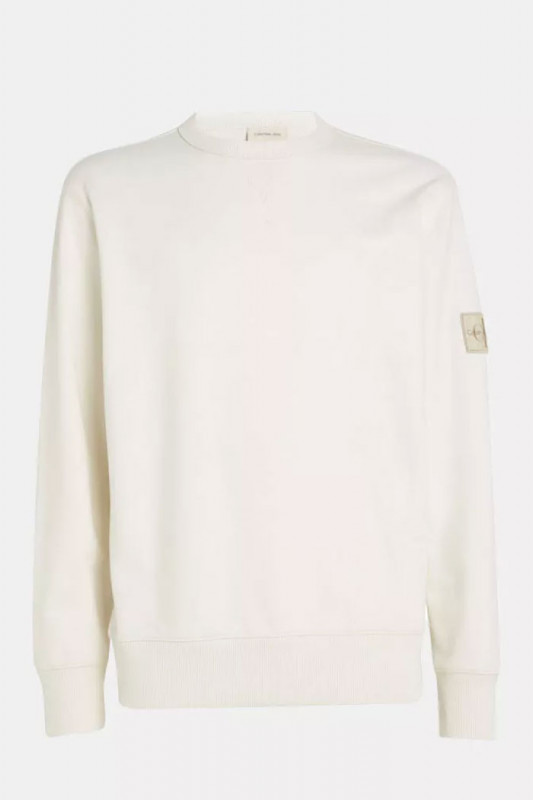 sweatshirt ivoire 100% coton