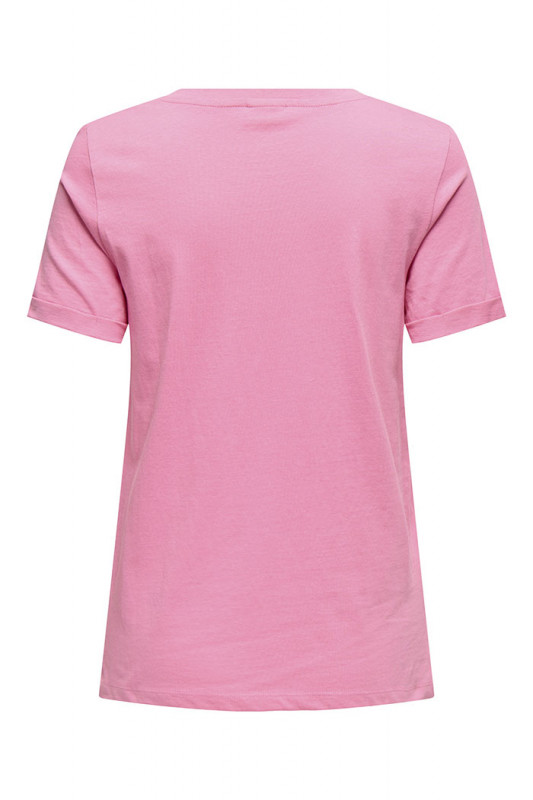 T-shirt Kitty Love rose manches courtes