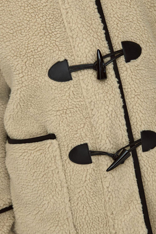 Duffel coat beige Mandy femme Only