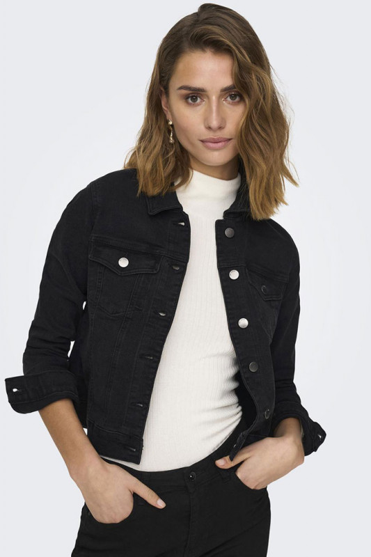 Veste jean black denim femme Jacqueline de Yong