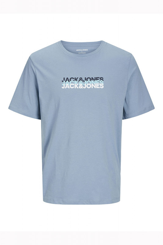 T-shirt cyber graphic bleu clair homme jack & jones