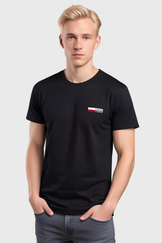 T-shirt Logo uni noir homme