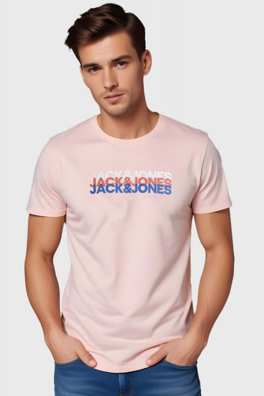 T-shirt cyber graphic rose homme