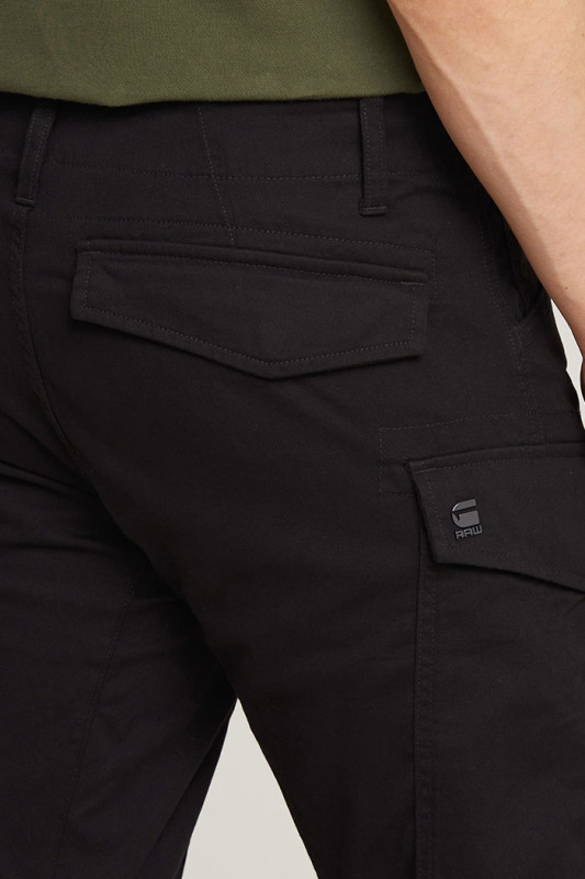 Pantalon cargo 3d regular dark black G-star en coton mélangé