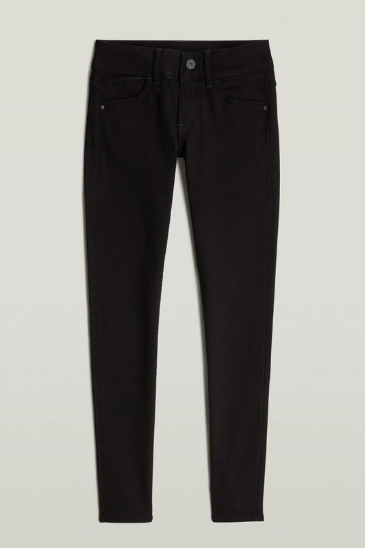 Jeans Lynn mid skinny noir G-star