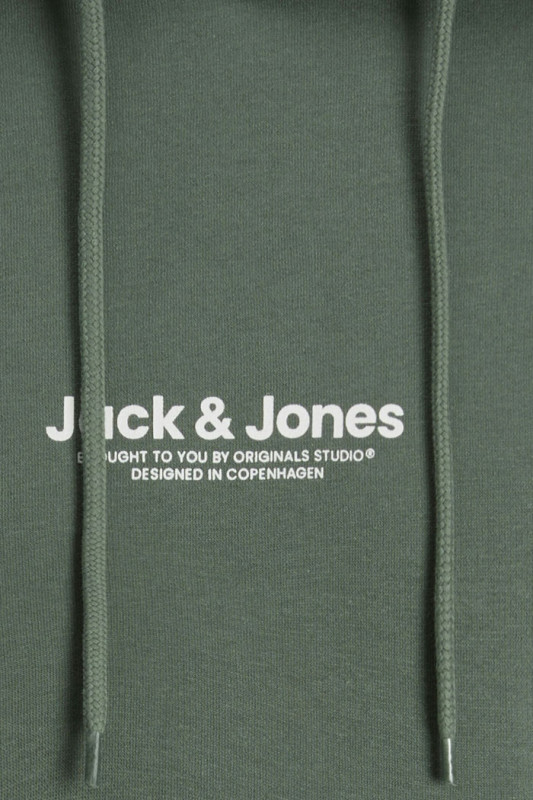 Sweat hoodie vert Jack & Jones pour homme