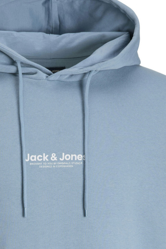 Sweat hoodie bleu ciel Jack & Jones pour homme