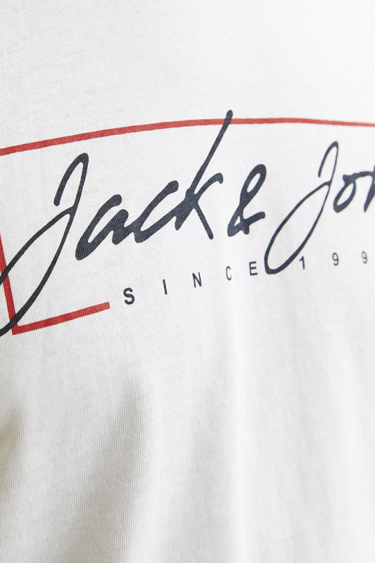 T-shirt col rond blanc 100% coton homme