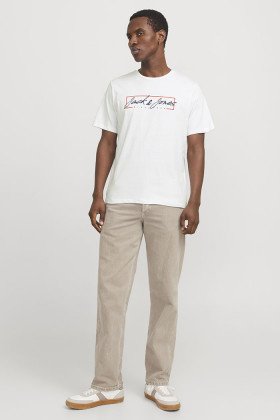 T-shirt col rond blanc