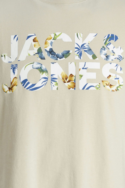 T-shirt Jeff beige jack & jones