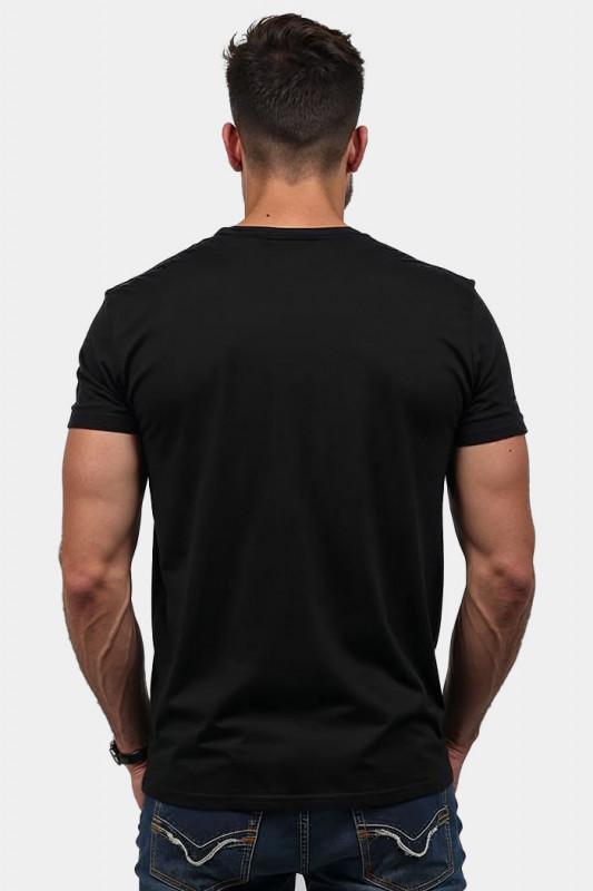 T-shirt Jeff noir homme