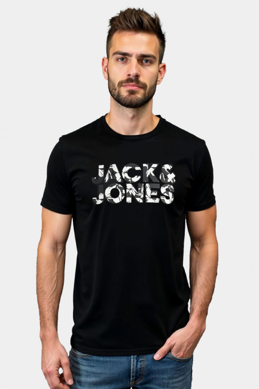 T-shirt Jeff noir Jack & Jones