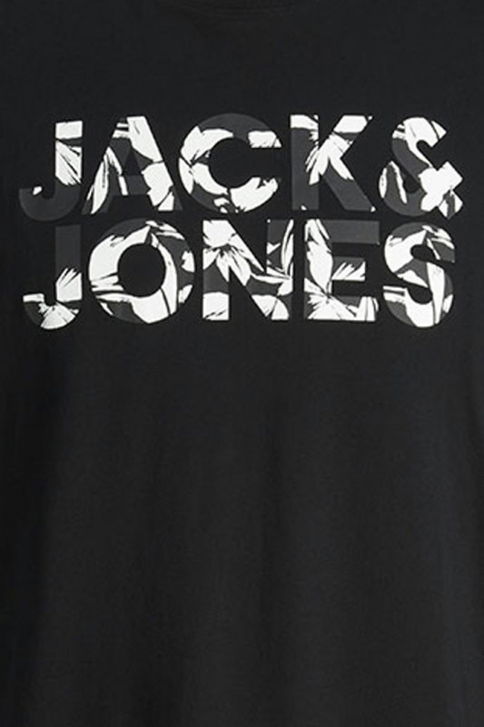 T-shirt Jeff noir homme manches courtes