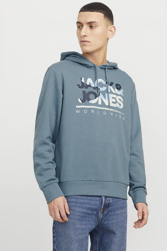Sweat hood Luke bleu homme