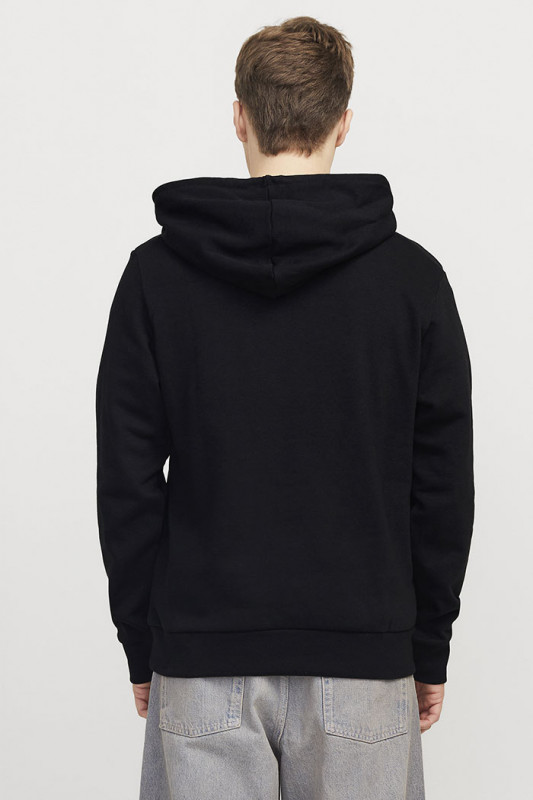 Sweat hood Luke noir coton mélangé homme
