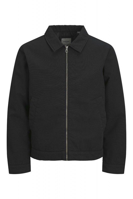 Blouson noir David en coton jack & jones