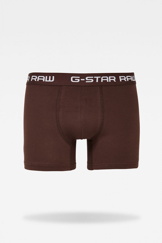 Pack de 3 shorties brun, noir et bordeaux