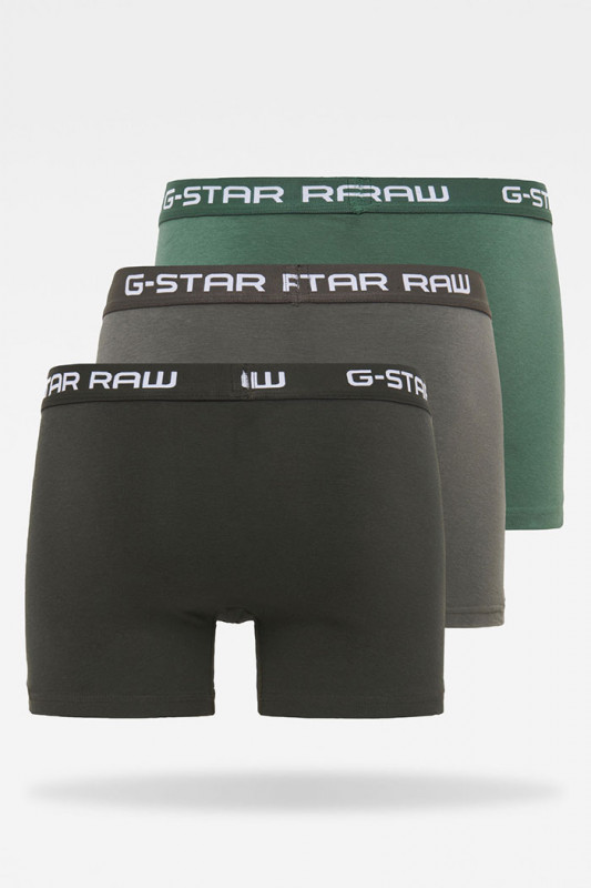 Pack de 3 shorties vert, gris et asphalte