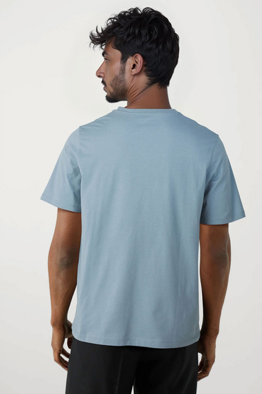 T-shirt cyber graphic bleu clair