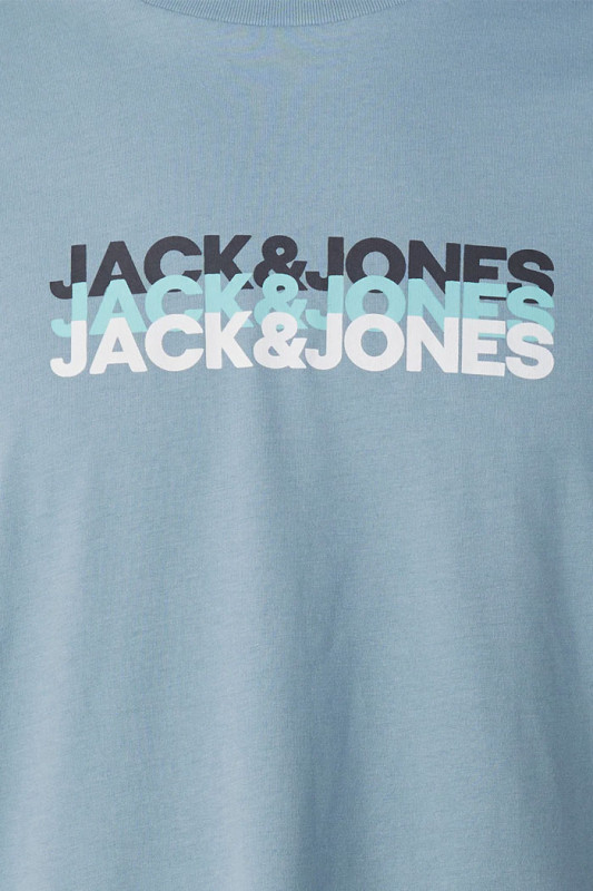 T-shirt cyber graphic bleu clair jack & jones