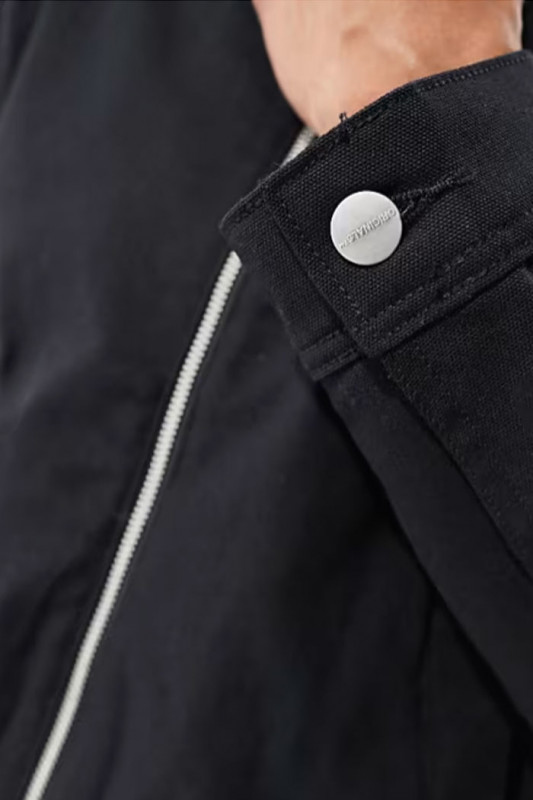 Blouson noir David en coton homme Jack & jones