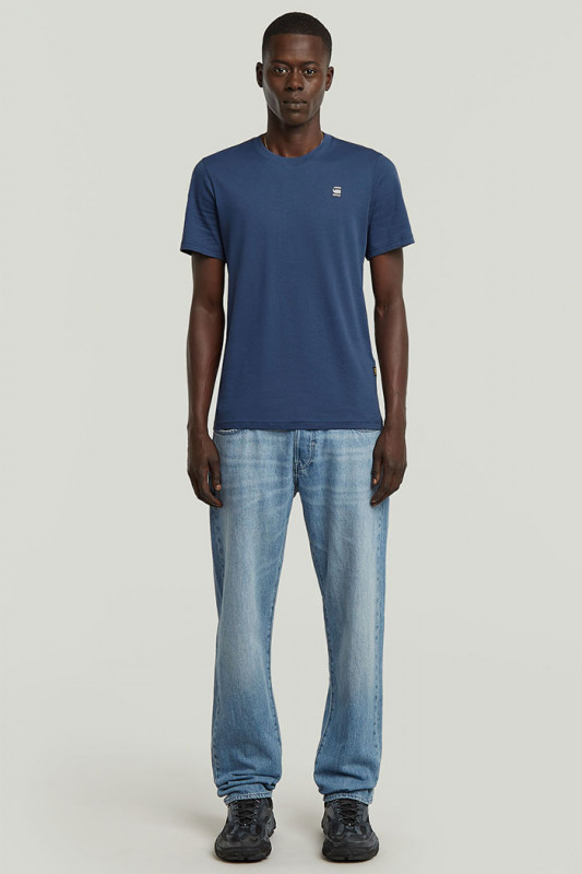 T-shirt Graw slim bleu 100% coton