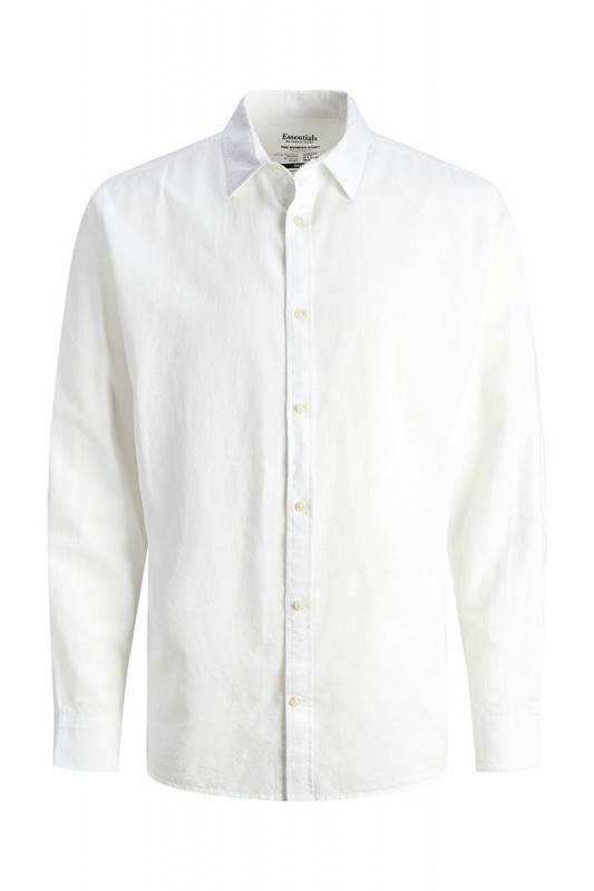Chemise lin et coton blanche J&J