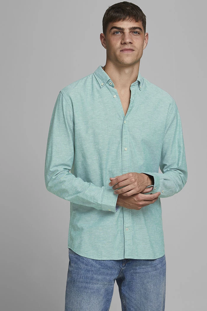 Bleu Chemisier Vert Chemise écrue IVOY FAGUO