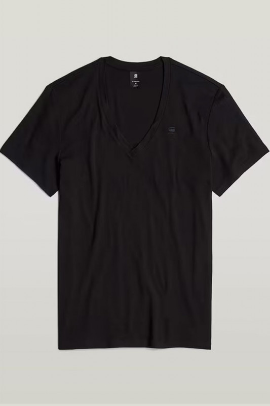 Lot de 2 T-shirts noirs col V homme G-Star