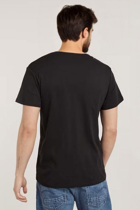 Lot de 2 T-shirts noirs col V