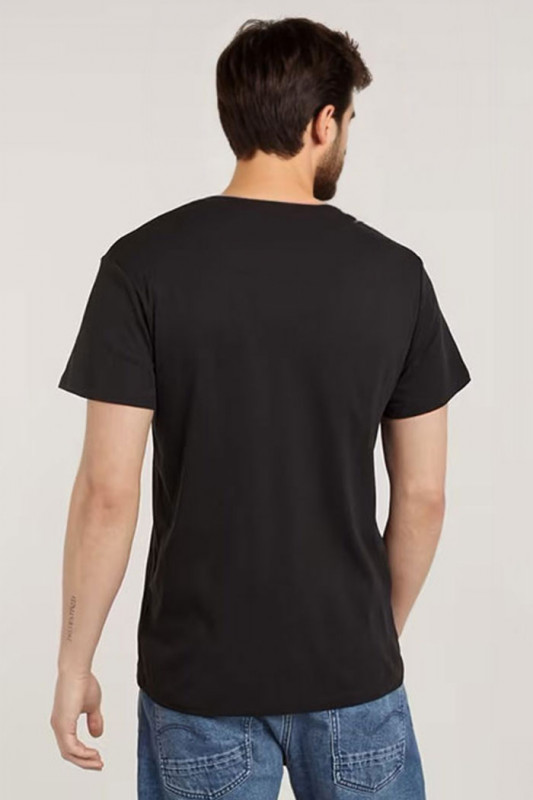 Lot de 2 T-shirts noirs col V