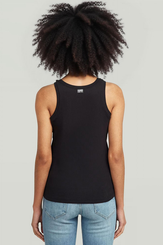 Lot de 2 débardeurs slim noir et blanc