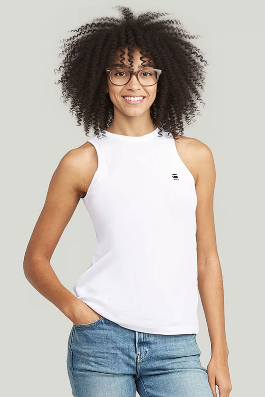 Lot de 2 débardeurs slim noir et blanc femme G-Star