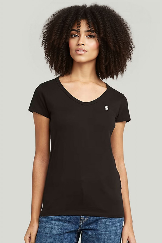 Lot de 2 t-shirt slim noir et blanc femme