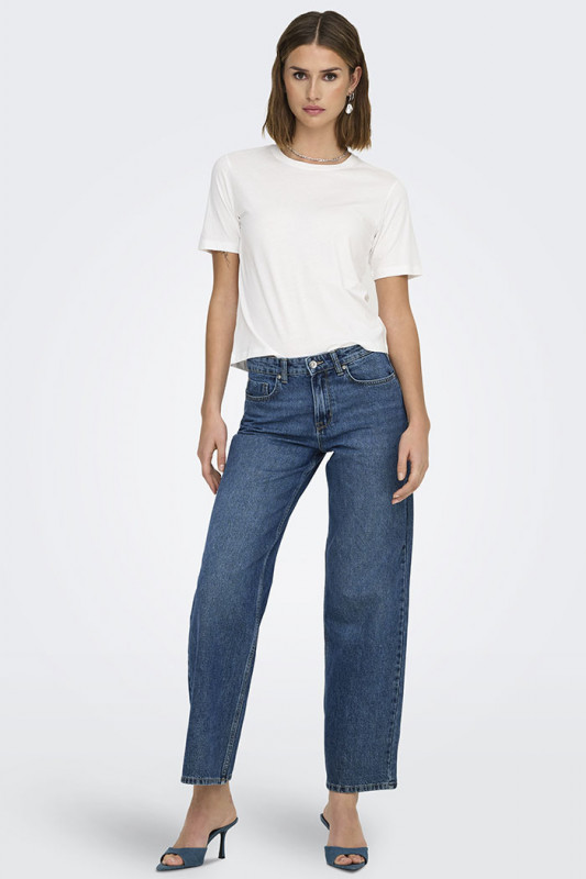 T-shirt Rex blanc 100% coton femme JDY